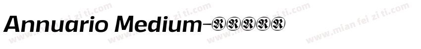 Annuario Medium字体转换